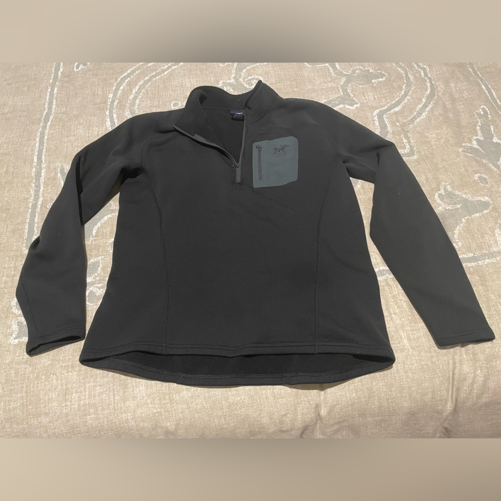 Men’s Large Black Arc'teryx Pullover Half Zip
